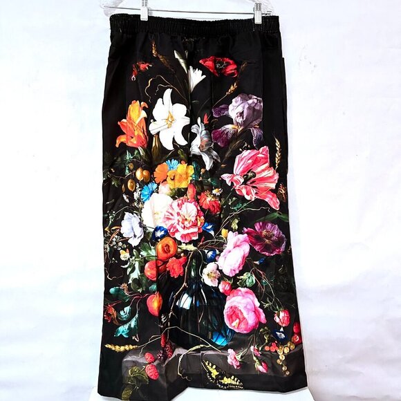 Jan Davidsz de Heem Floral Cotton Skirt  Long Maxi Art History Fine Art  Size 2X - Picture 2 of 9